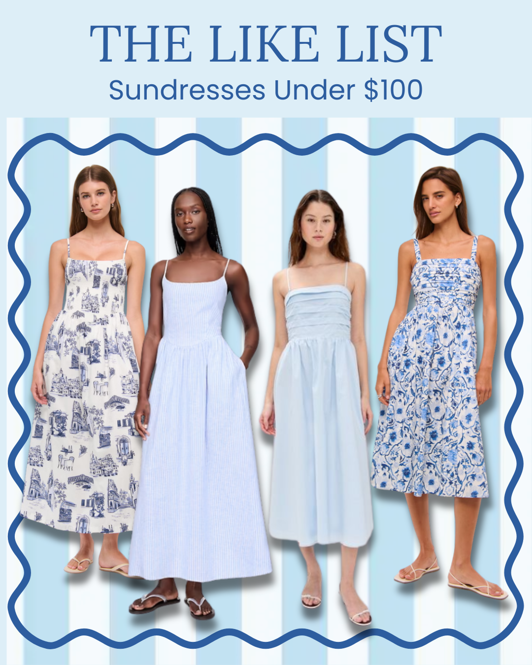 Blue Sundresses Under $100